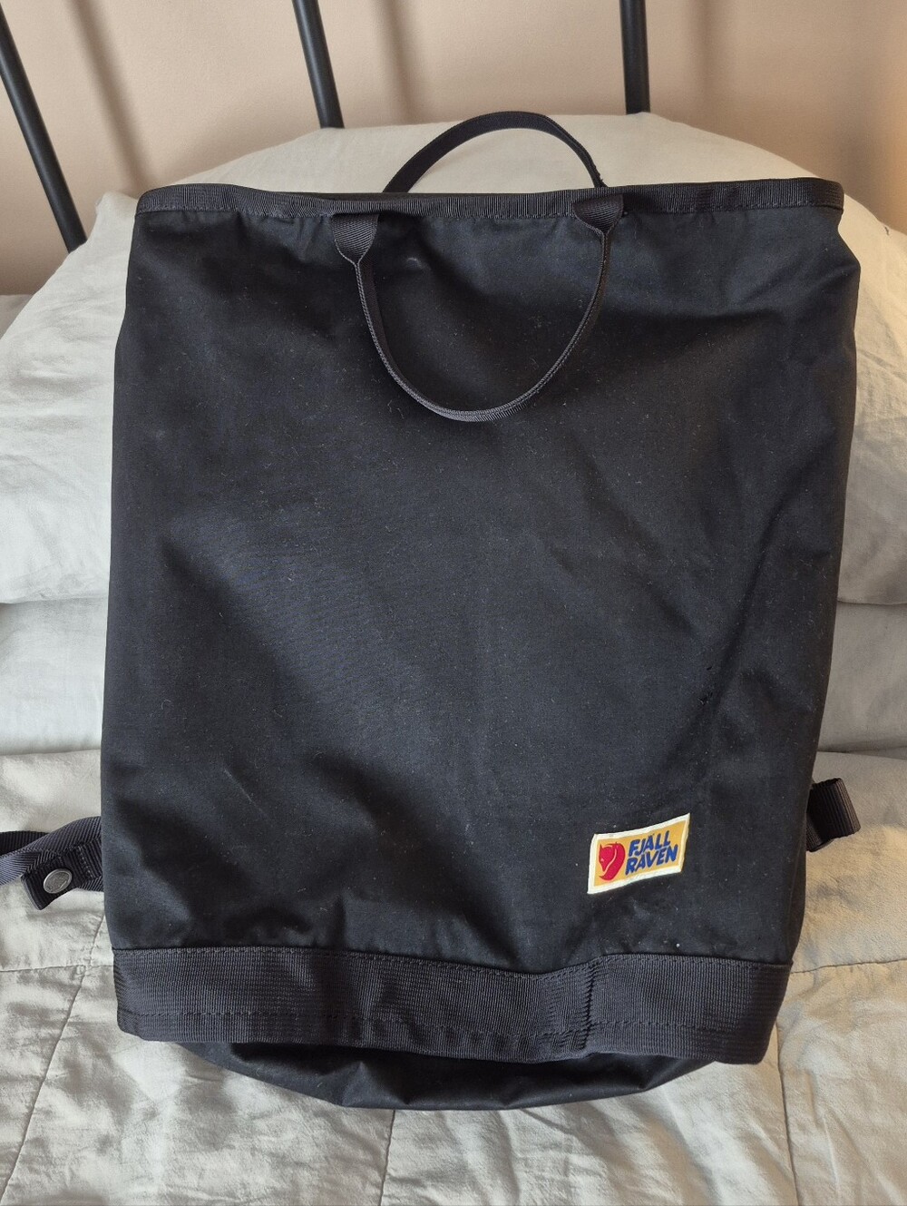 Fjallraven Vardag Totepack Black Convertible Tote Backpack Bag